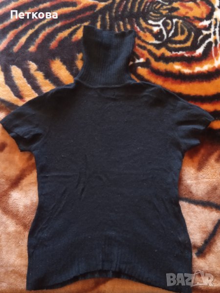 Дамска блуза с къс ръкав плетиво , снимка 1