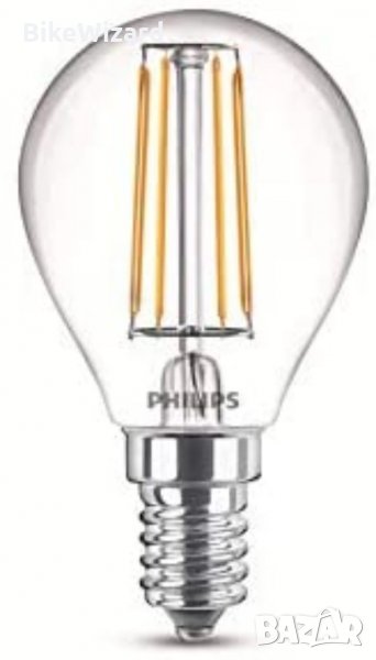 Philips LED Filament сфера E14 4W 4000k лед крушка, снимка 1