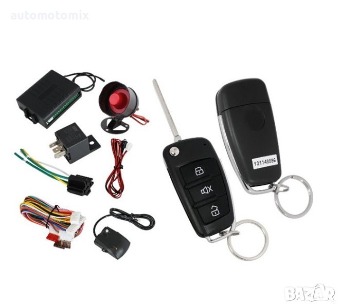 АЛАРМА С ДИСТАНЦИОННО,АВТО АЛАРМА с прибиращ се ключ - 2264, снимка 1