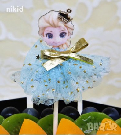 Малка Елза от Замръзналото Кралство топер с тюл , снимка 1