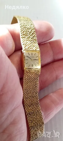 Dugena,позлатен винтидж дамски часовник, снимка 1