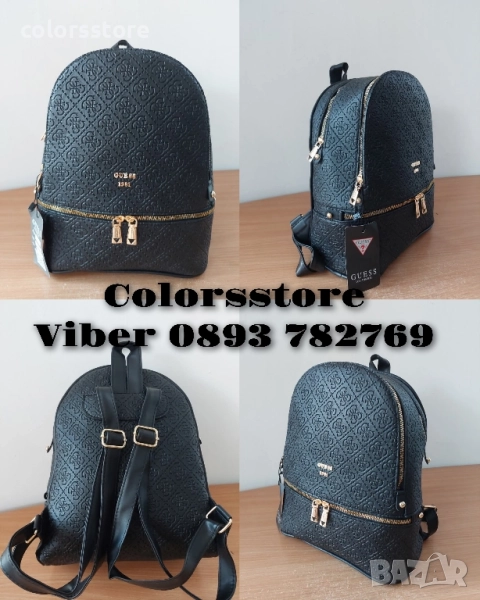 Луксозна Черна раница Guess/SG71p, снимка 1