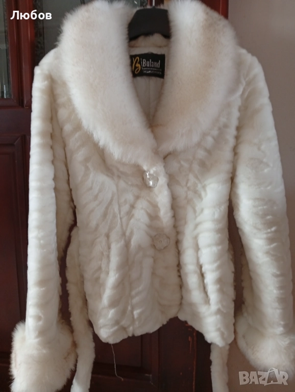 Дамско късо палто еко кожа, снимка 1