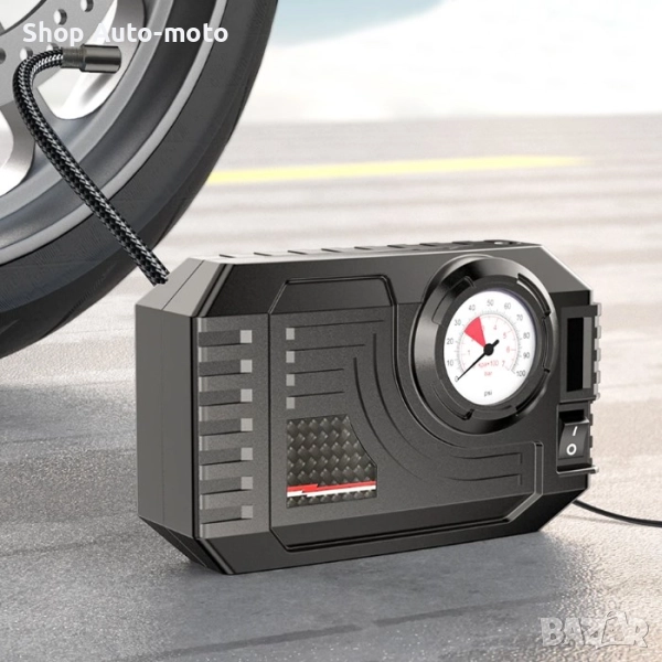 Компресор за помпане на гуми Automat - 12V, 60W, 90 PS, снимка 1