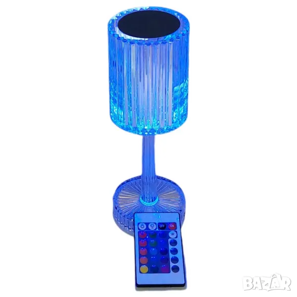 LED RGB лампа, презареждаща, 16цвята и дистанционно, снимка 1