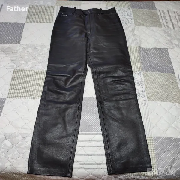 Нов кожен мото панталон AKITO  размер 34 , снимка 1