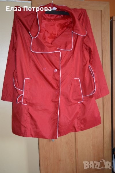 Червен пролетно-есенен шлифер, снимка 1