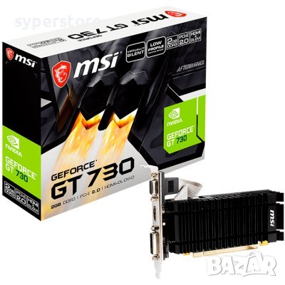 Видео карта MSI Video Card Nvidia GT 730 N730K-2GD3H SS30602, снимка 1