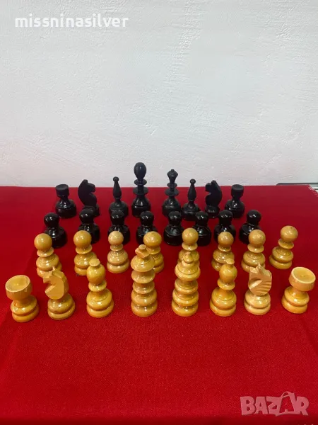 Фигури за шах дървени -01, снимка 1