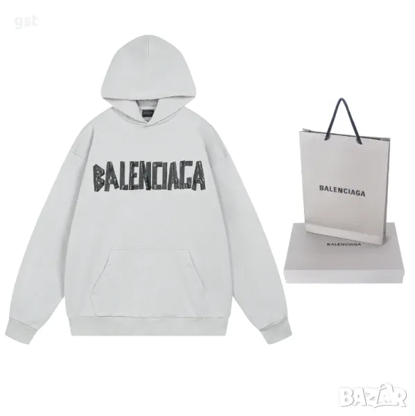 Balenciaga Баленсиана Горнище с Качулка Топ, снимка 1