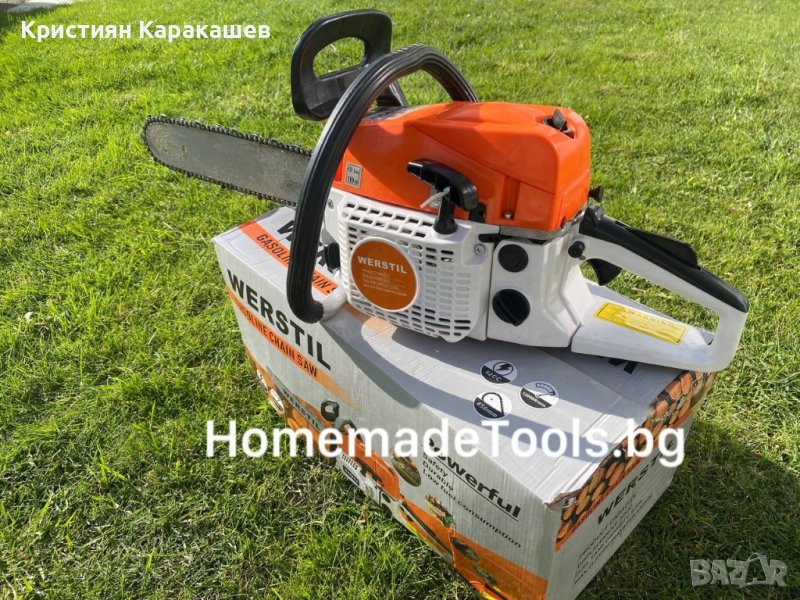 Немска бензинова резачка WERSTIL 52куб., снимка 1
