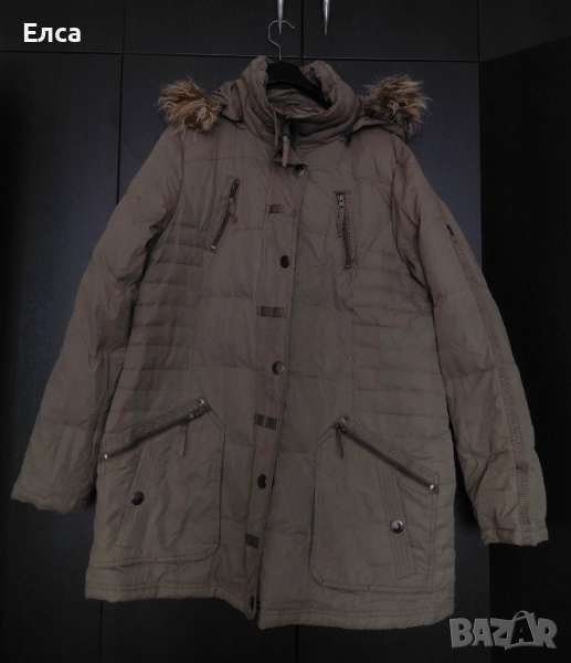 Дамска парка в голям размер, снимка 1