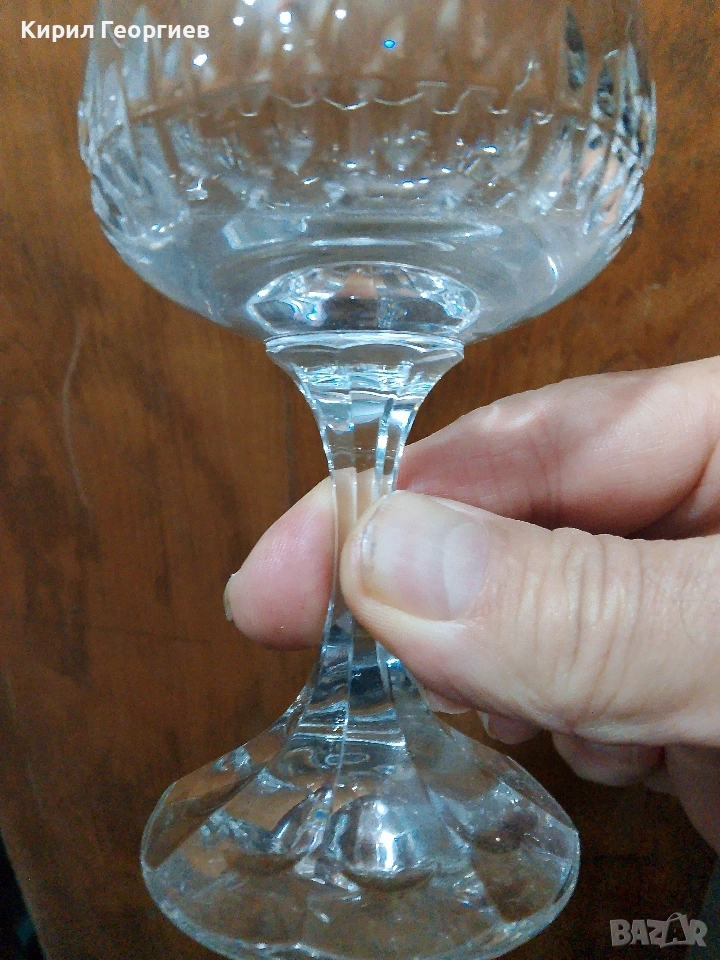 Комплект от 6 кристални чаши, снимка 1