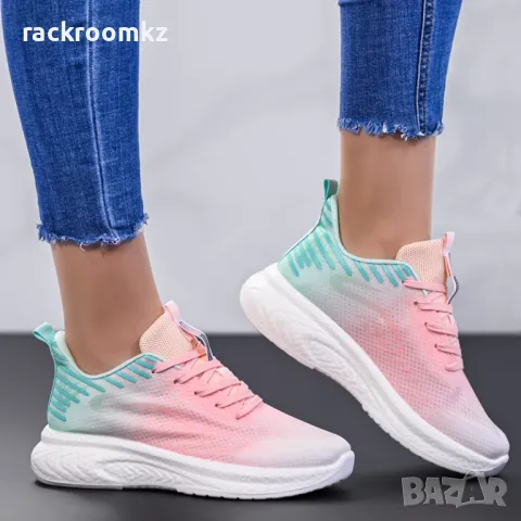 Дамски маратонки Pastel Breeze – Стил и комфорт в пастелни цветове D2433-3 pink, снимка 2 - Маратонки - 49760153