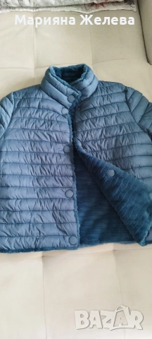 Дамско яке-кожухче късо с две лица, снимка 3 - Якета - 54306196