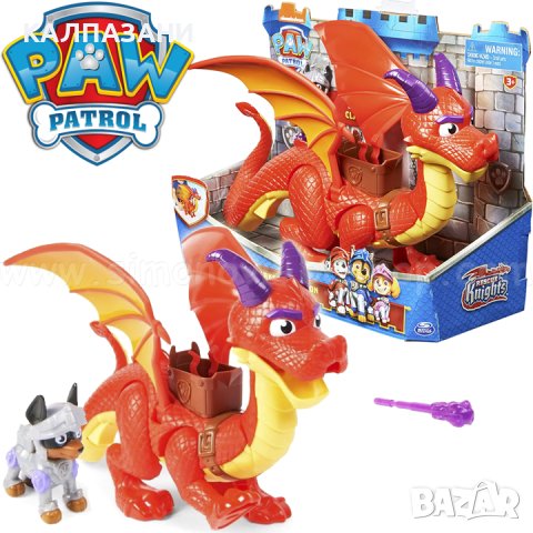  Paw Patrol Rescue Knight Дракон Sparks the Dragon & Claw 606210, снимка 5 - Фигурки - 37998917