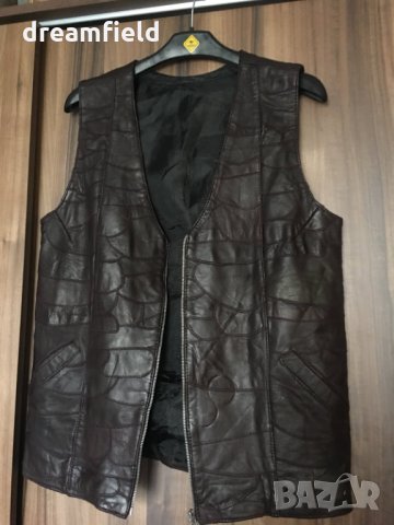 Елек от естествена кожа, снимка 2 - Елеци - 30775690