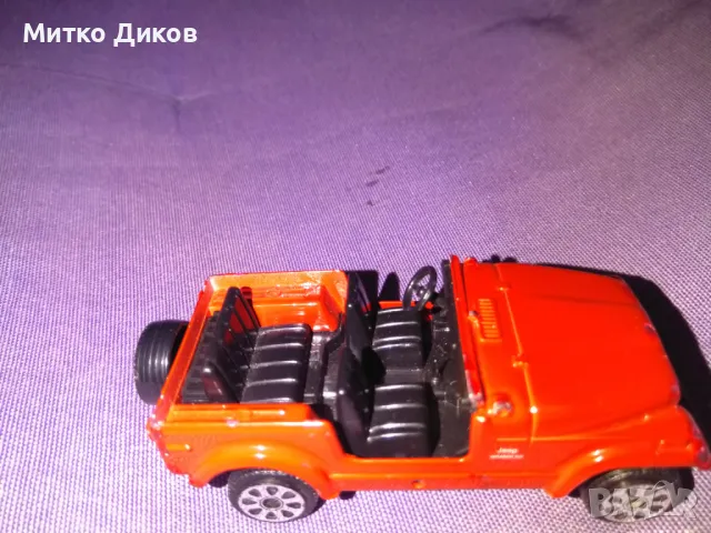Bburago маркова метална количка Wranglerвинтидж 1:43, снимка 3 - Колекции - 48309434