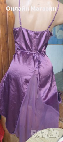 Нощничка Сатен и дантела , снимка 4 - Корсети, бюстиета, топове - 31985486