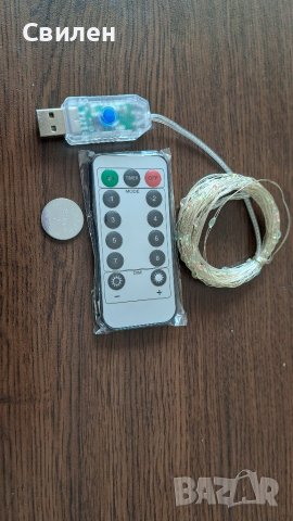 Украса led лампички с USB захранване (от преносима батерия, телефон, телевизор и др.), снимка 2 - Други - 38768838