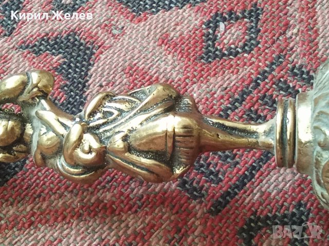 Свещник стар бронзов фигура 31612, снимка 14 - Декорация за дома - 37952257