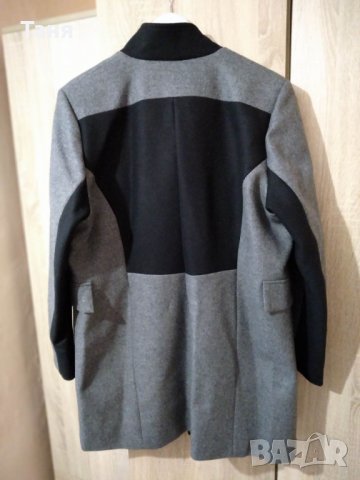 Дамско палто, сиво и черно, снимка 4 - Палта, манта - 30871918