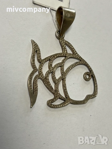 Сребърна висулка(риба) 5.60гр., снимка 2 - Колиета, медальони, синджири - 53285364