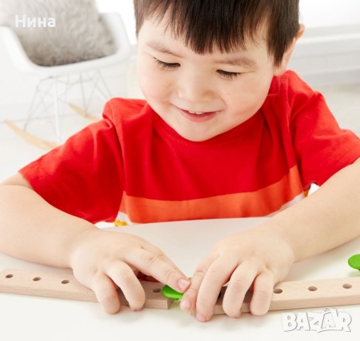Fisher-Price дървен конструктор , снимка 2 - Образователни игри - 40310023