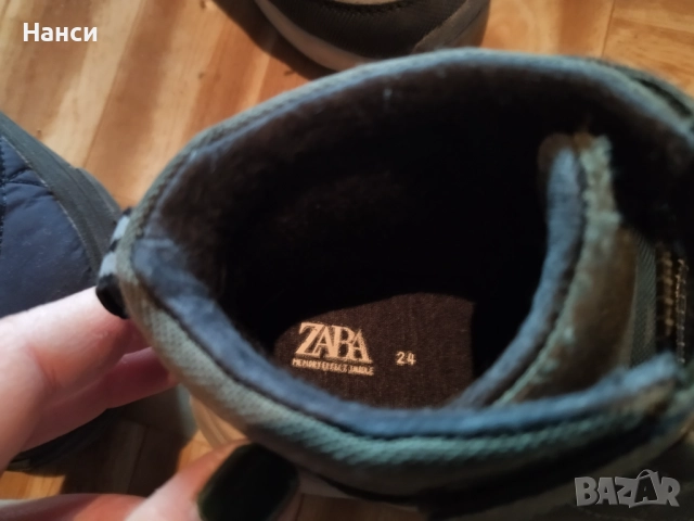 Зимни ботички Zara 24 номер, снимка 3 - Детски боти и ботуши - 52575025
