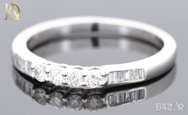 Нов Сет от Два Златни Пръстена с 0.55кт Естествени Нетретирани Диаманти, снимка 7 - Пръстени - 42864172