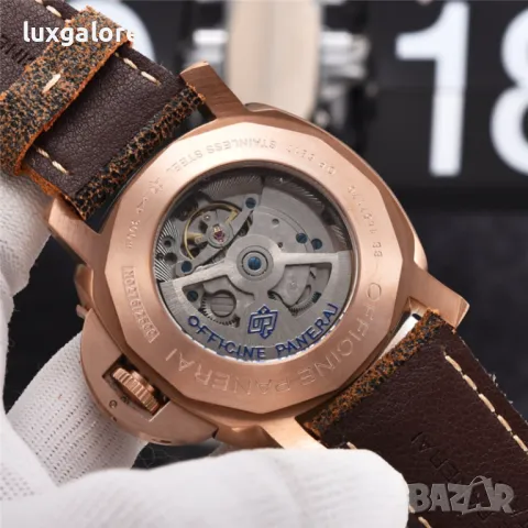 Мъжки часовник PANERAI Luminor Submersible 1950 Bronzo с автоматичен механизъм, снимка 8 - Мъжки - 48927414