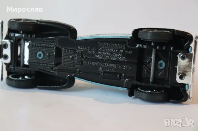 1/43 MATCHBOX HISPANO SUIZA 1938 КОЛИЧКА РЕТРО МОДЕЛ, снимка 8 - Колекции - 50241144