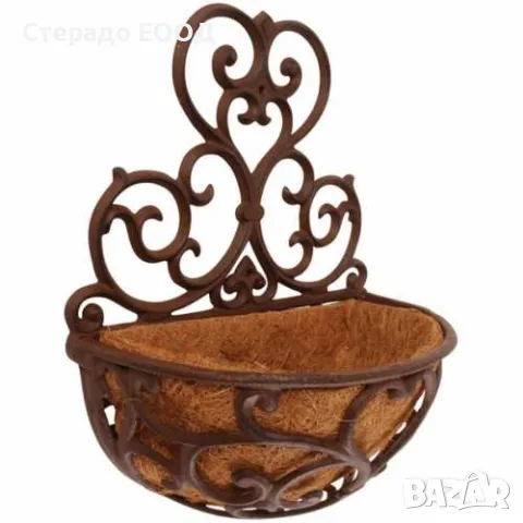 СТЕННА КОШНИЦА ОТ ЧУГУН , снимка 3 - Саксии и кашпи - 50402863