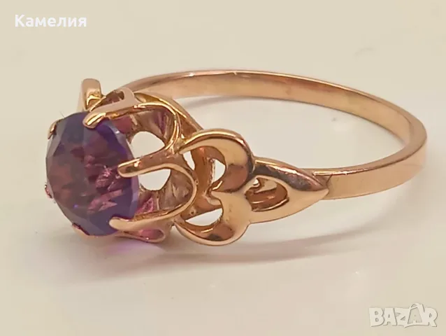 Руско злато. Пръстен , снимка 5 - Пръстени - 56438515