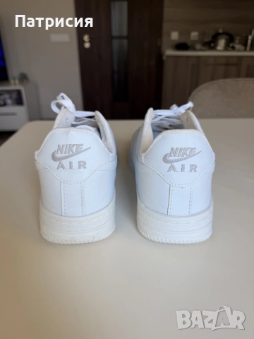 Бели мъжки сникърси маратонки Nike Air Force 1 Low ниски кецове, размер 45, бял цвят, white, AF1, снимка 7 - Кецове - 56042889