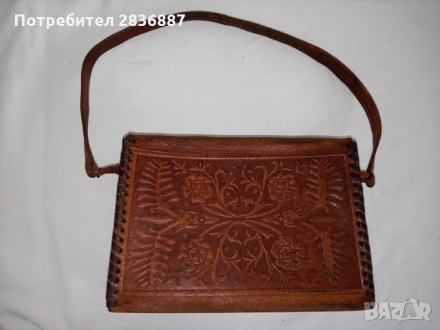 Дамска чанта от естествена кожа, снимка 3 - Чанти - 31698224