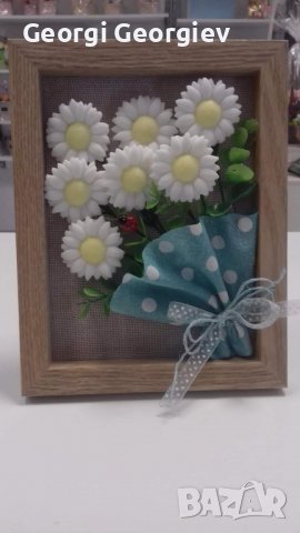 Цветя от глиц.сапун, снимка 12 - Изкуствени цветя - 37172106