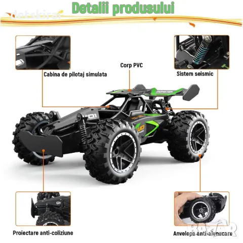 Високоскоростно Бъги с Дистанционо вдига 15км/ч, снимка 4 - Коли, камиони, мотори, писти - 48386837