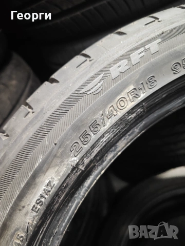 2бр. летни гуми 255/40/18 Bridgestone, снимка 5 - Гуми и джанти - 53911238