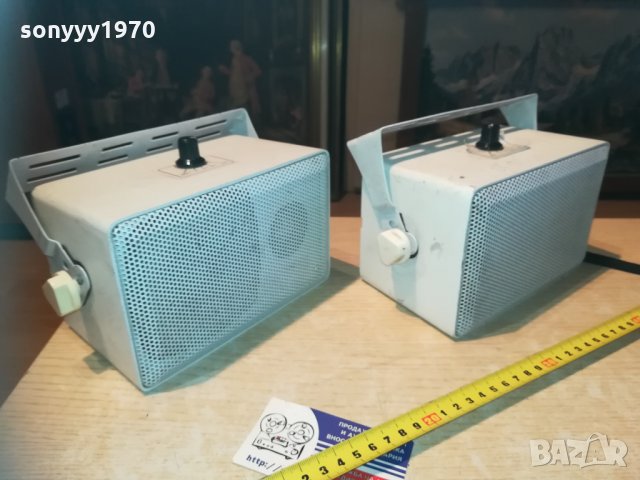 monacor eul-10/ws 2-way pa speakers-100v audio 2бр внос france, снимка 15 - Тонколони - 30315118