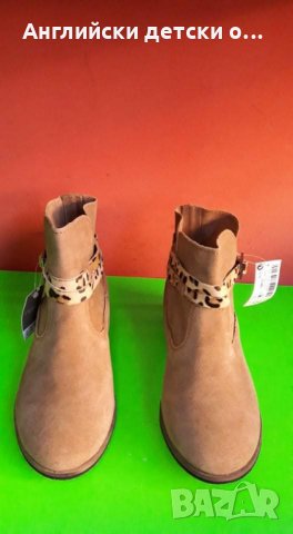 Английски детски боти естествена кожа-велур-NEXT, снимка 4 - Детски боти и ботуши - 30530065