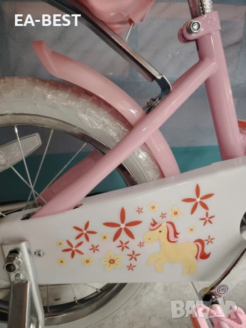 🎀 Детски велосипед Dech 16” – Розова мечта за малката ви принцеса! 🎀, снимка 5 - Детски велосипеди, триколки и коли - 50666596
