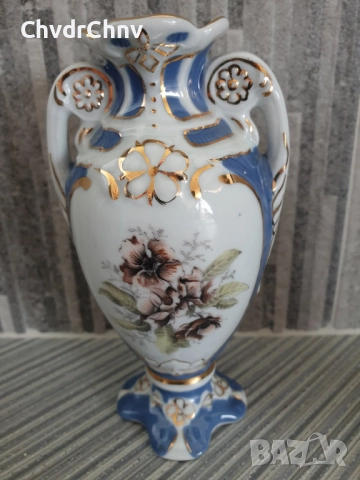 7бр серия Royal Dux Bohemia 14см/Роял Дюкс Бохемия стара малка порцеланова ваза/мини-вазичка, снимка 6 - Вази - 51441216