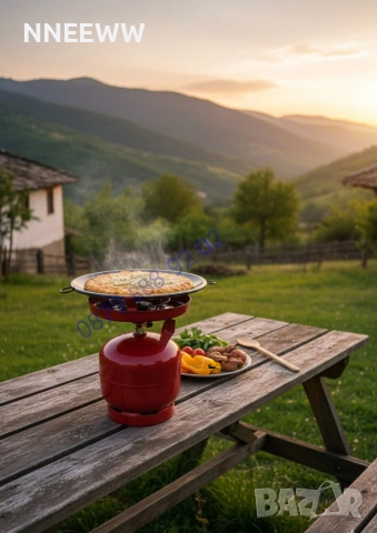 Газова скара БАРБЕКЮ, Газов котлон с тава + сач / тава /