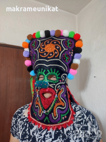 Кукерска маска, гугла, уникат,арт, декорация , снимка 7 - Декорация за дома - 41588665