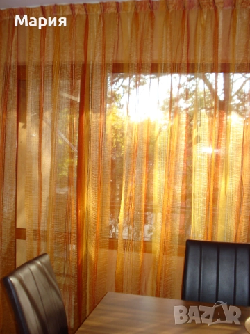 Перде от органза с оловна нишка 243/370см., снимка 3 - Пердета и завеси - 38471841