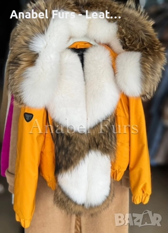 Дамски парки от естествен косъм, снимка 3 - Якета - 52314621