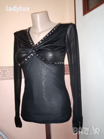 YSY, Страхотна Тюлена Блуза с шипове, Размер S. Код 2165