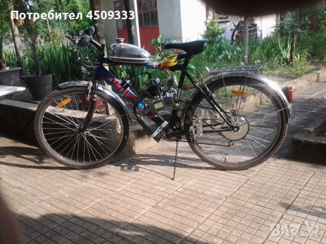 Велосипед с бензинов двигател, снимка 1