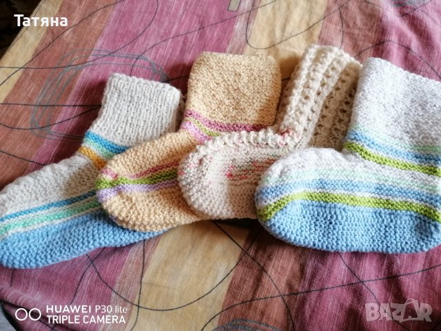 Ръчно плетени чорапи , снимка 4 - Други - 38096511